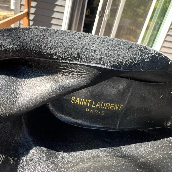 Black Designer Heeled Boots - Picture 4 of 4